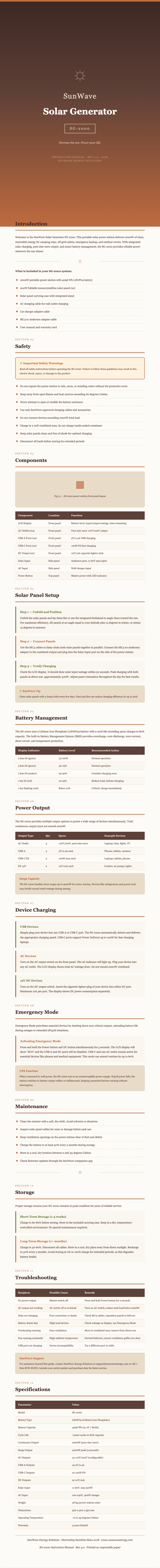 Earth tone natural instruction manual